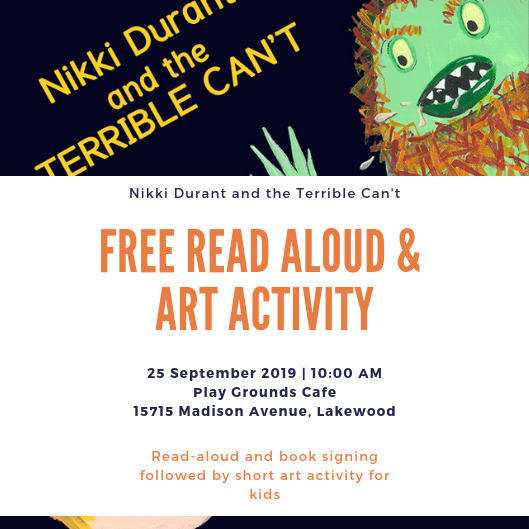 Free Read Aloud and Activity at Play Grounds Cafe in Lakewood, OH